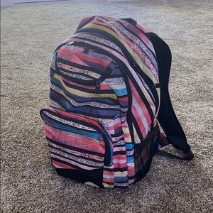 Roxy multicolor backpack with lots of storage